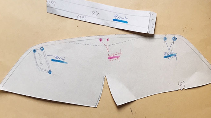 靴のパターンの作成