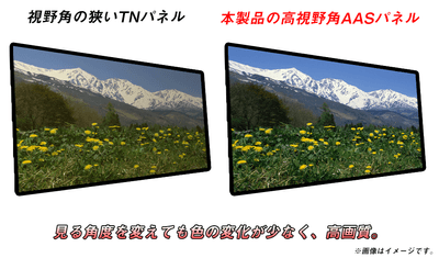 AAS VS TN比較イメージ