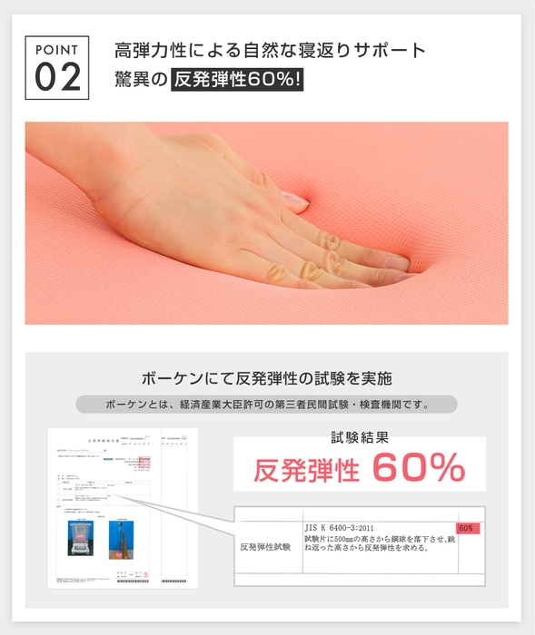 反発弾性60%