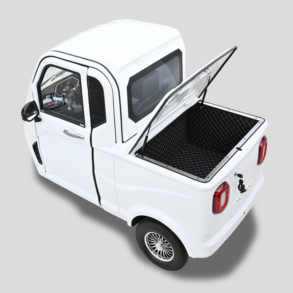 ビベルトラックモデル　一人乗りで大容量のリアキャリアを確保