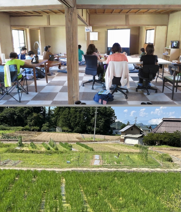 自社の研修施設と圃場