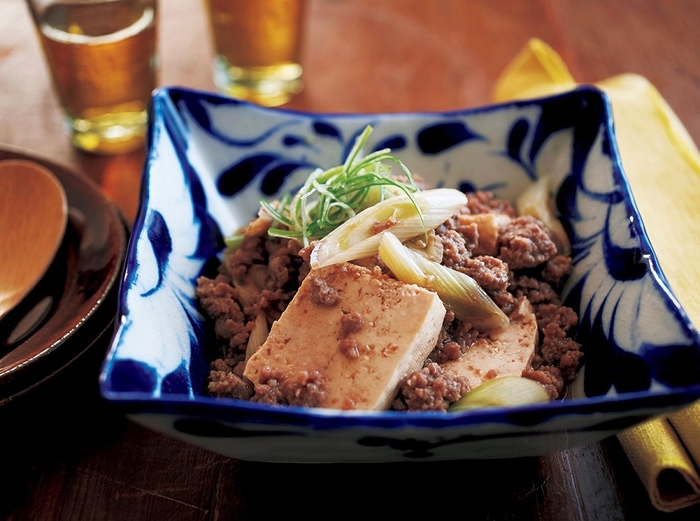 そぼろ肉豆腐 1