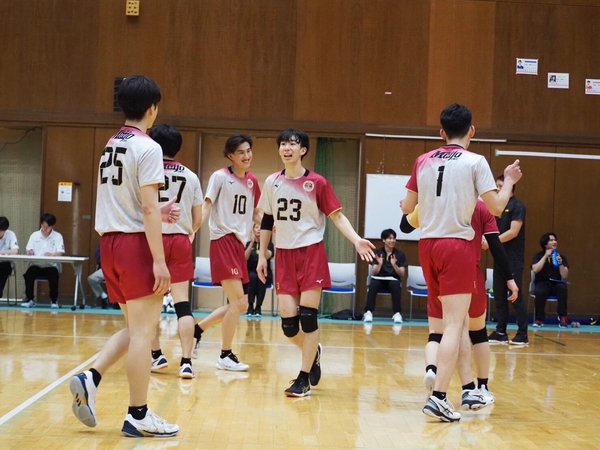 春季リーグ戦でのバレーボール部