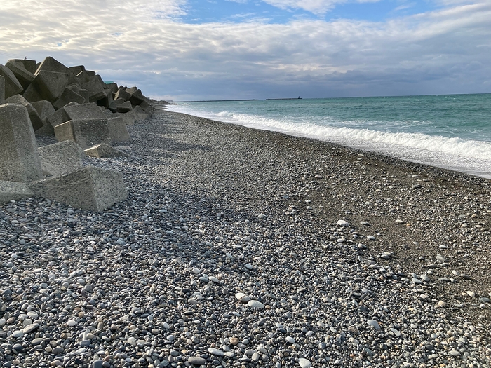 新潟県糸魚川市の海岸