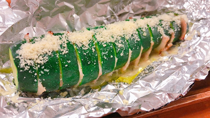 ズッキーニのホイル包み焼き