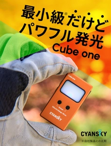 4wayクリップ式超小型タッチライト「Cube One」 Makuakeにて8月6日より独占販売開始