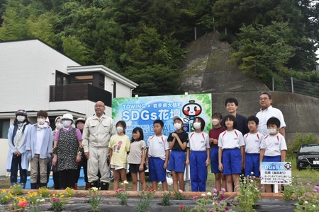 岩手県大槌町、復興に向けたSDGs花壇の植栽式を開催！ 高機能ソイルを活用した花壇で町を活性化