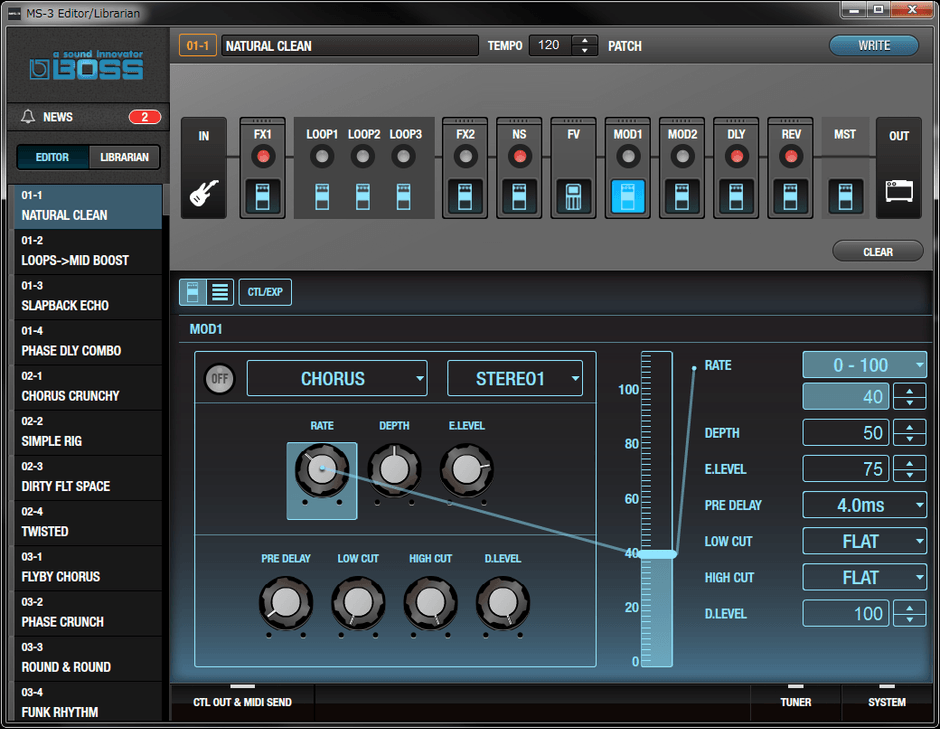 パソコンでスムーズに『MS-3』の設定作業を行える専用エディター画面