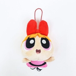 空を飛ぶ姿もチャーミングすぎる。パワーパフガールズのぬいぐるみマスコットを付けるとかわいさMAXです。