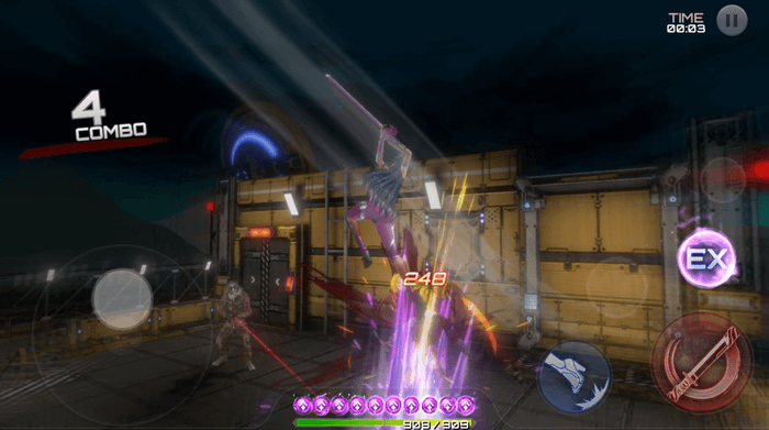 井河アサギ 戦闘シーン ※画像は開発中のものです