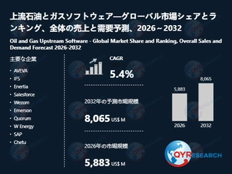 2032年、上流石油とガスソフトウェア市場は8065百万米ドル規模へ｜2026-2032年CAGR 5.4%予測