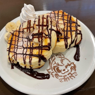 人気のふわふわパンケーキ