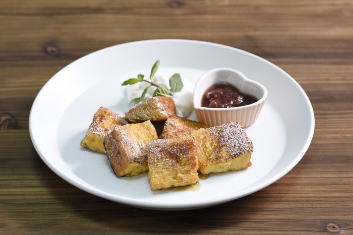 バウムクーヘンのフレンチトースト