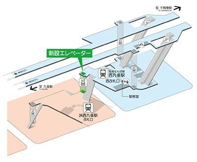 新設エレベーター（案内図）