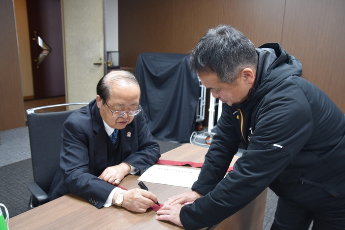 立花理事長のメッセージは「基本に忠実に悔いのない走りを」