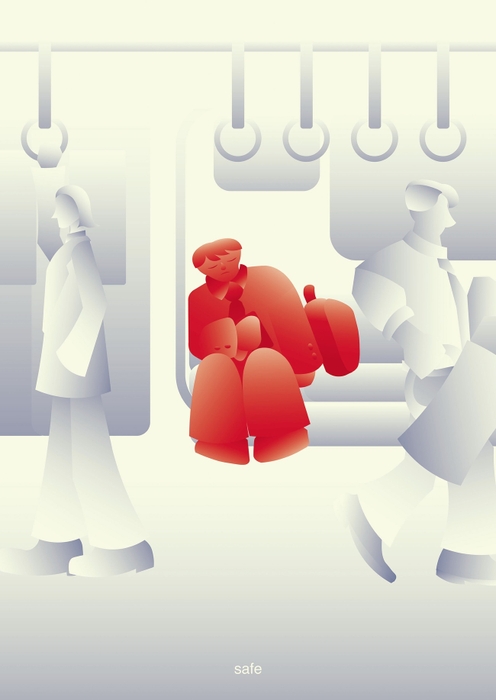 東京デザインプレックス研究所賞受賞作品：「安全な国。日本。」(2)芸術学部 デザイン学科2年松本 紗良