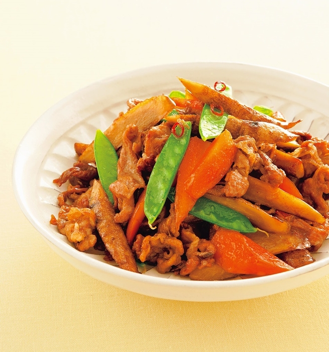 豚肉とごぼうの甘辛煮