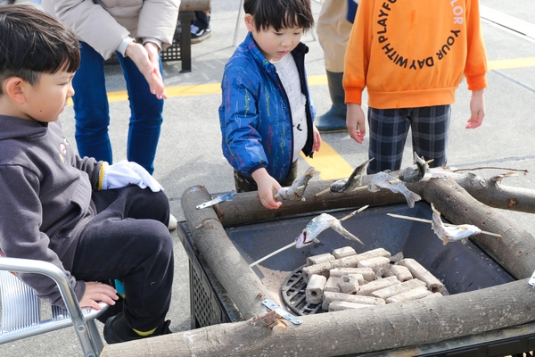 ニジマスの塩焼き
