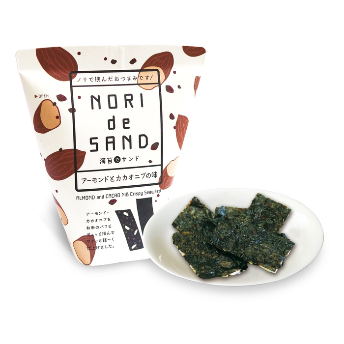 海苔でサンド アーモンドとカカオニブの味