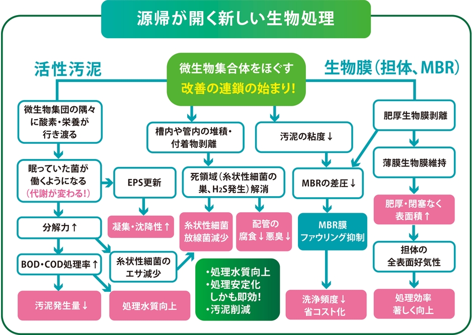 排水処理 改善への道筋＊MBR膜汚れ対策にも有効