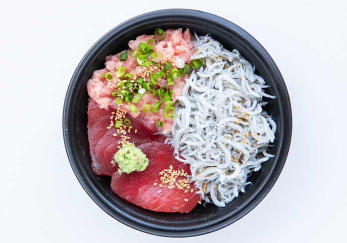 おっきい魚とちっさい魚丼