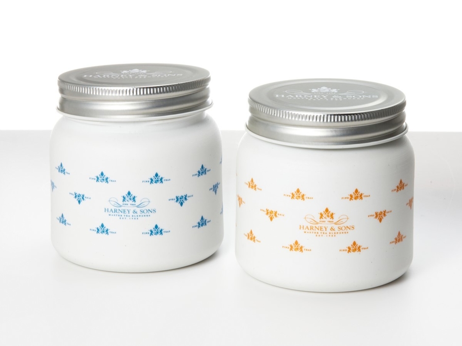 【HARNEY & SONS × ARITA PORCELAIN LAB】キャニスター (ブルー・オレンジ)￥2,871(税込)