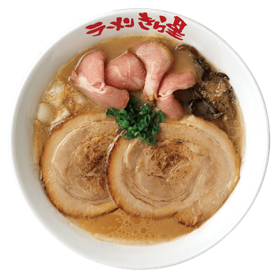 ラーメン きら星 2種盛りチャーシューどとんこつ 肉増し 1,080円(税込)