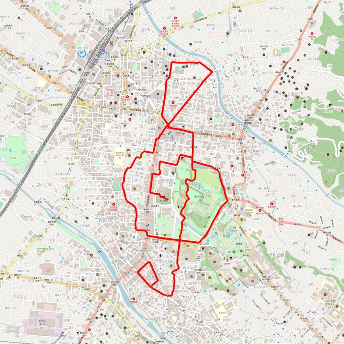 「音楽」のGPSアート 9km