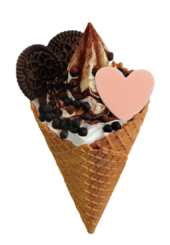 ワッフルソフトクリーム　チョコクッキー　単品画像