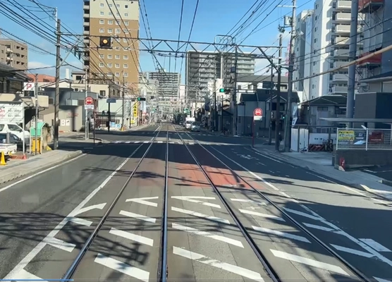 京阪電車 大津線の併用軌道における安全性向上を目指しＡＩ技術を活用した運転士を支援するシステムの実証実験を実施します