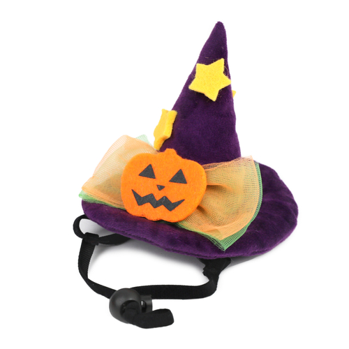 「ペットヘッドギア ウィッチ」価格：759円／魔女ハットデザインのペット用帽子です。