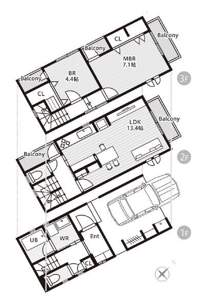 モデルハウス図面