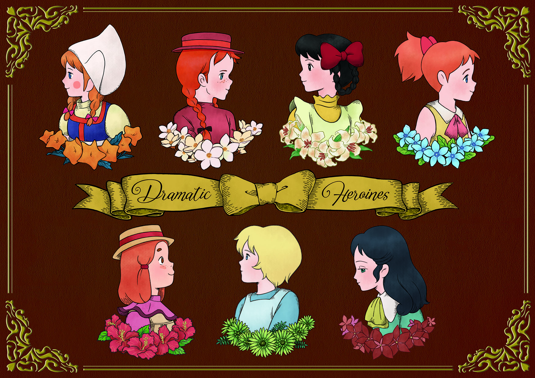 世界名作ノスタルジア第2弾 『Dramatic Heroines』の展開が決定 懐かしのヒロインたちが新デザインで登場！