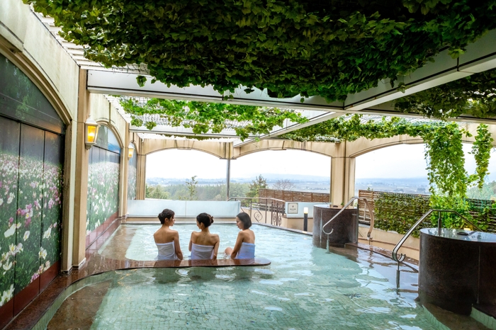 猪苗代温泉の露天風呂