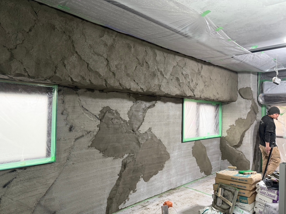 モルタル造形施工