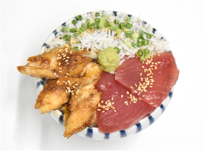 夏あなご3種丼
