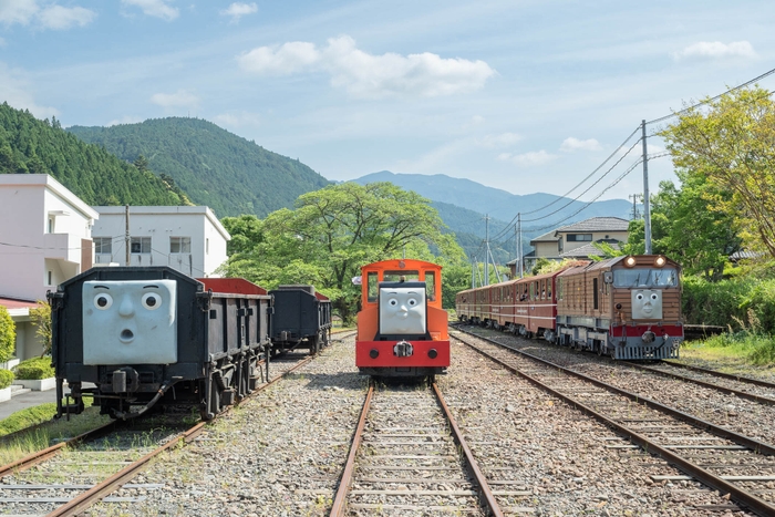 いたずら・いじわる貨車、ラスティー、きかんしゃトビー号　川根両国駅での出会い