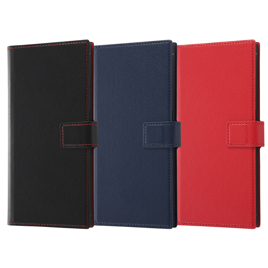 手帳型 耐衝撃ケース ソフトタイプ マグネット