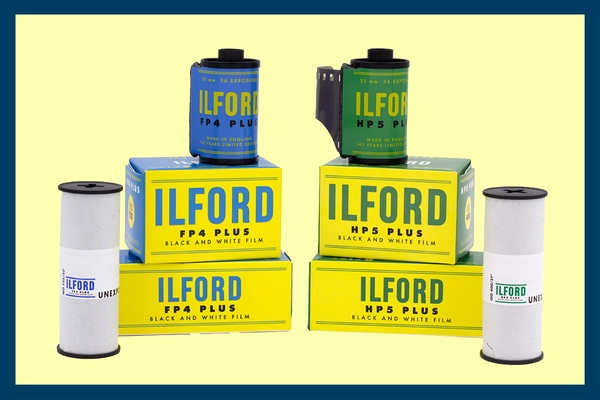 ILFORD(イルフォード)創業145周年を記念して限定生産された レトロなデザインのHP5 PLUSとFP4 PLUS白黒フィルムを 日本で出荷開始