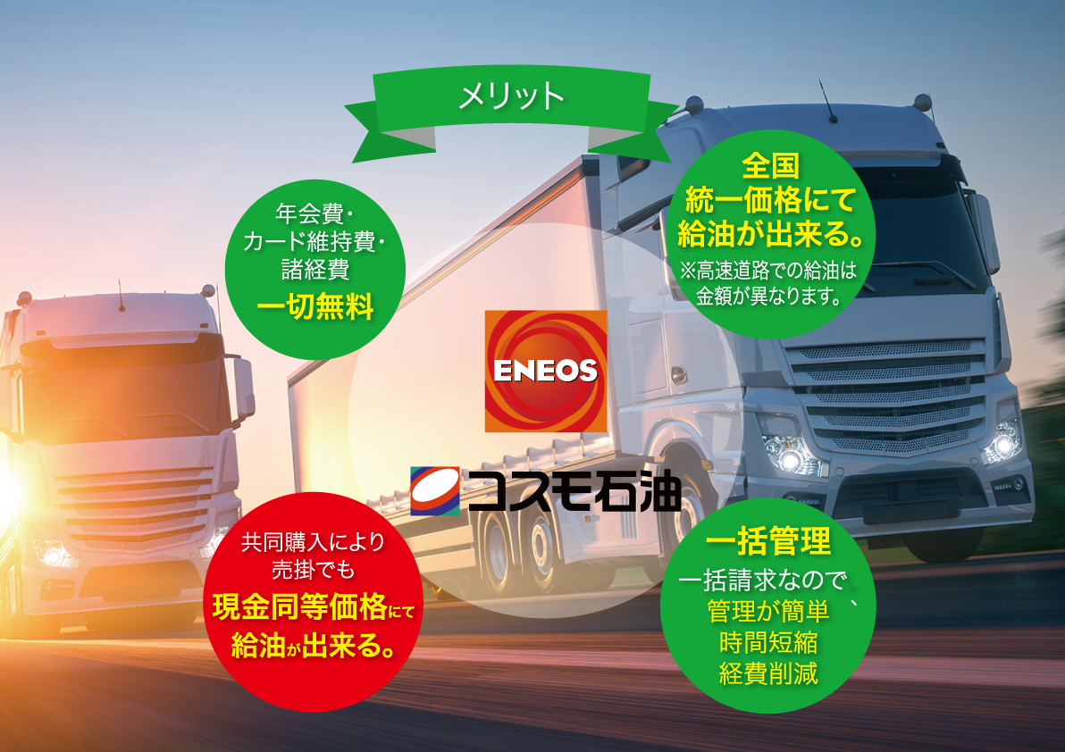 カード代月額無料 全国の中小企業向け Enos Cosmo ガソリン 軽油 法人売掛カードのご案内 Newscast