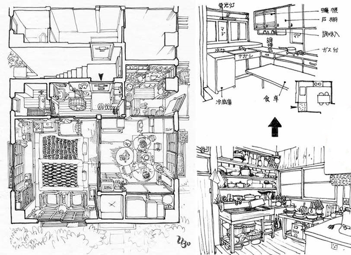 西山教授によるスケッチ