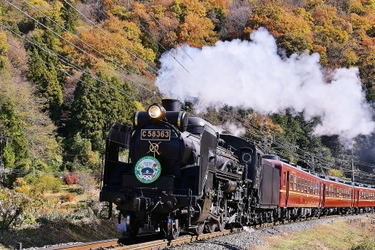 秋の彩りが始まる秩父・長瀞を走るSLパレオエクスプレス　 10月7日(土)より車内販売で「SLパレオのプリンぱん」 「SL PALEO GELATO イタリアン・マロングラッセ」が登場！