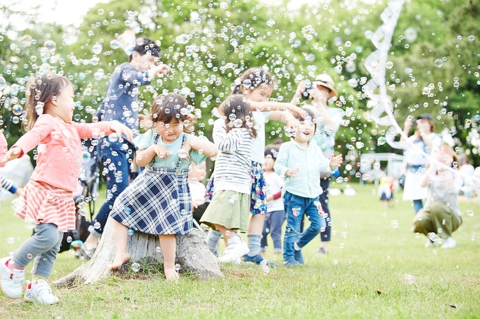 シャボン玉の演出(イメージ)