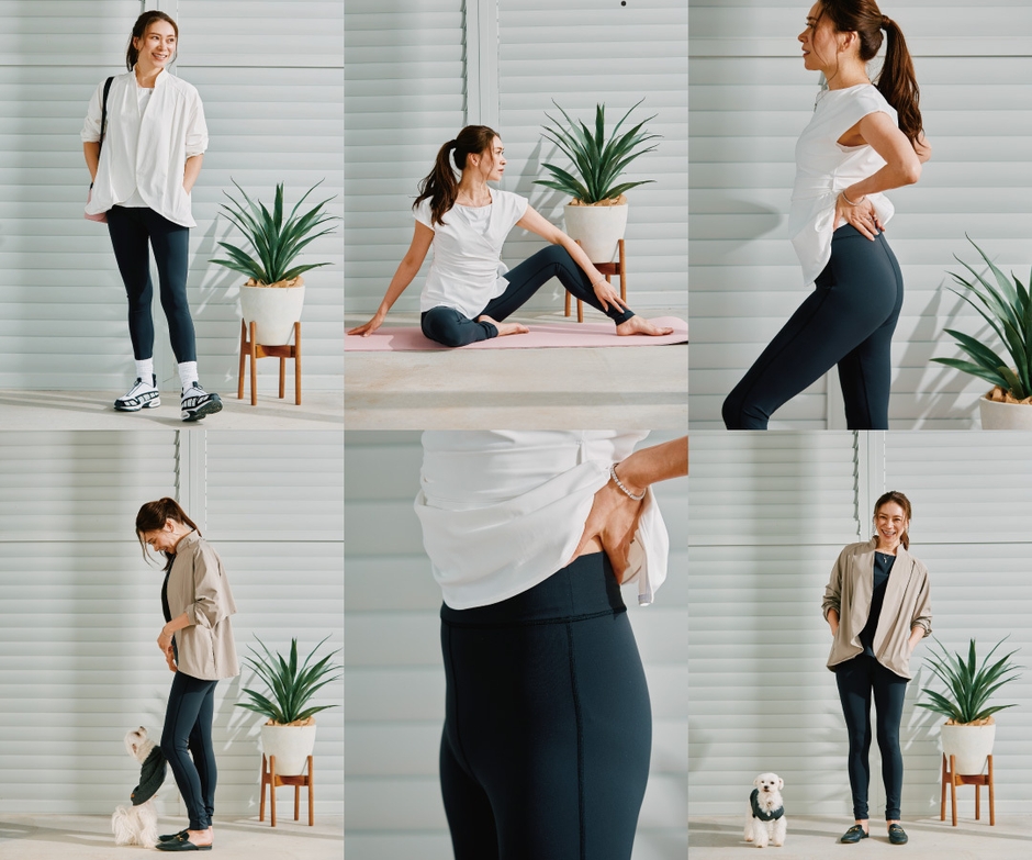 【水陸両用】【UPF50＋】インナー付きレギンス-1