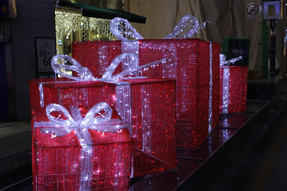 オリジナルのイルミネーションもたくさん見られます。