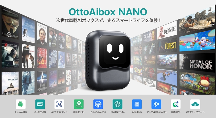 次世代車載AIボックス「OttoAibox NANO」の製品イメージ