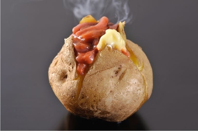 北あかりジャンボじゃがバター塩辛のせ