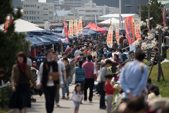 ざこばの朝市来場者