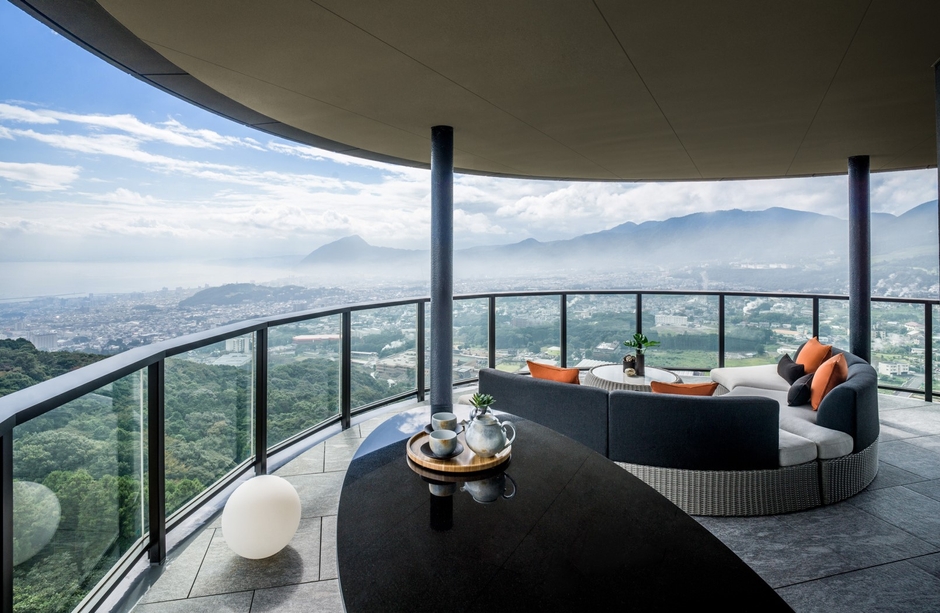 パノラマ１ベッドルームスイートのテラス