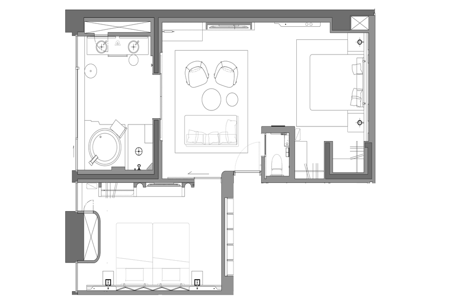 101号室　平面図